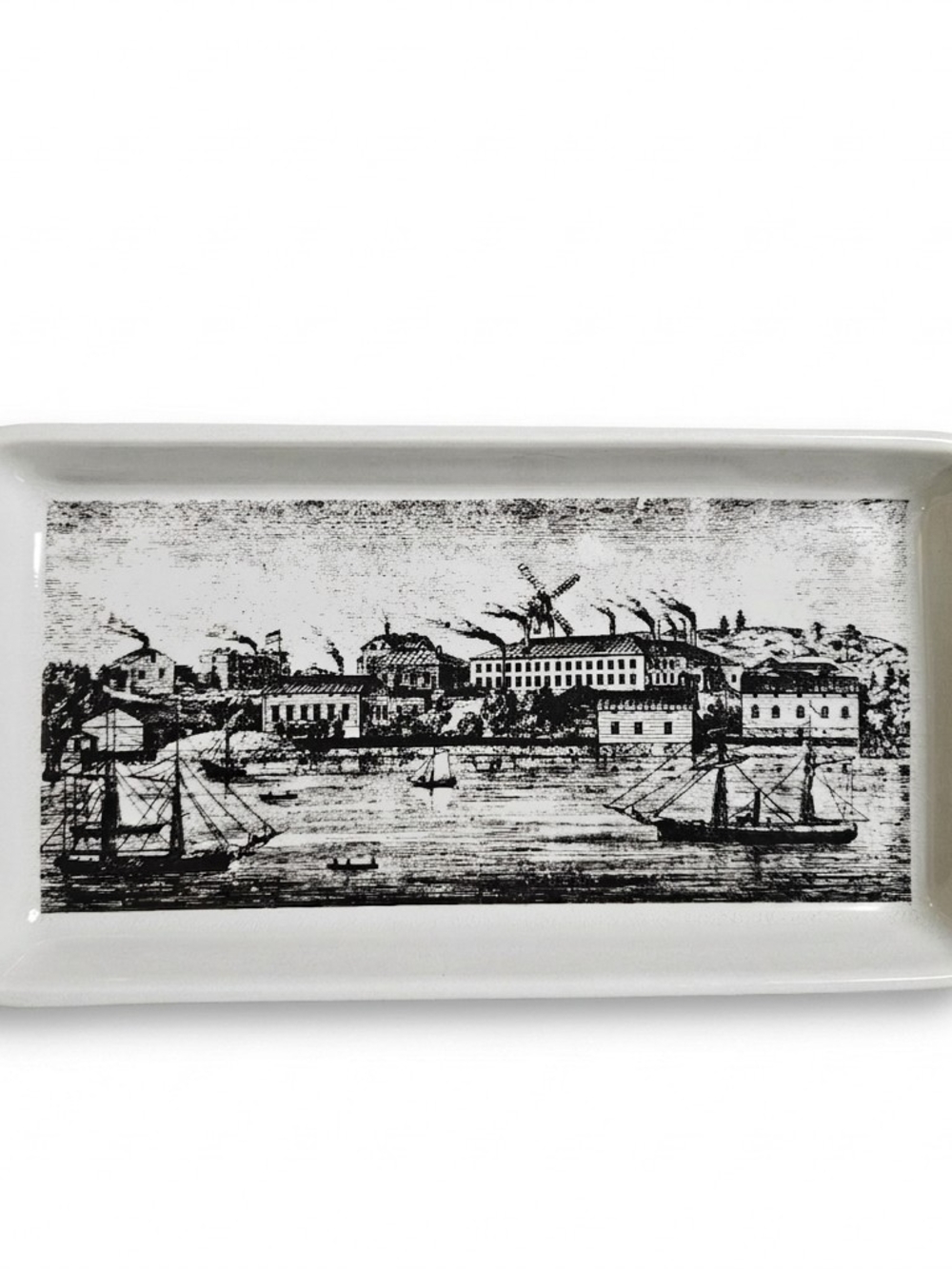 Arabia Finland Vintage Historical Helsinki 1875 Tray Ceramic Trinket Dish